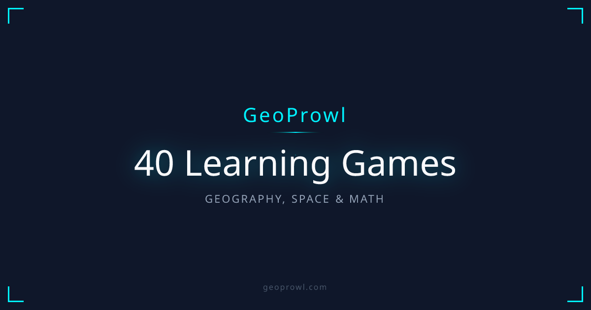 Geography Math Questions GeoProwl — Free Learning Games for Geography, Space & Math